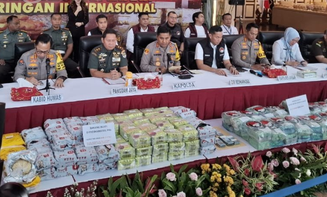 Polisi Gagalkan Peredaran Narkoba 207 Kg Sabu dan 90 Ribu Pil Ekstasi